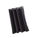Max Solid Colored Short Valance Curtains Kitchen Window Treatment Black L - Aladdin Shoppers