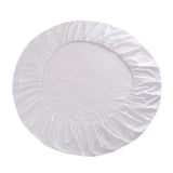 Pure Cotton Round Bed Fitted Sheet Bed Cover Home Textile 200x200cm White