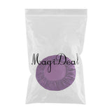 Max Solid Color 100% Cotton Round Bed Fitted Sheet Bed Cover Purple