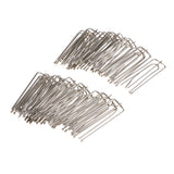 Max 30Pieces Curtain Clip Tape Hooks Deep Prong Pinch  Silver - Metal