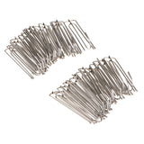 Max 30Pieces Curtain Clip Tape Hooks Deep Prong Pinch  Silver - Metal