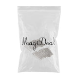 Max 30Pieces Curtain Clip Tape Hooks Deep Prong Pinch  Silver - Metal