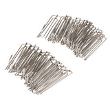 Max 30Pieces Curtain Clip Tape Hooks Deep Prong Pinch  Silver - Metal
