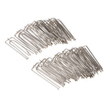 Max 30Pieces Curtain Clip Tape Hooks Deep Prong Pinch  Silver - Metal