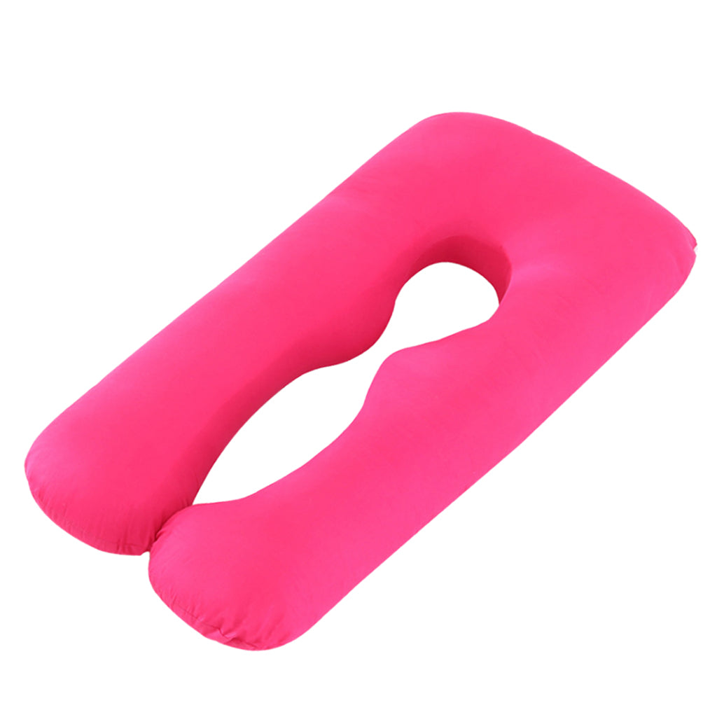 Max U Shaped Body Bolster Maternity Pregnancy Support Pillow Cushion Red