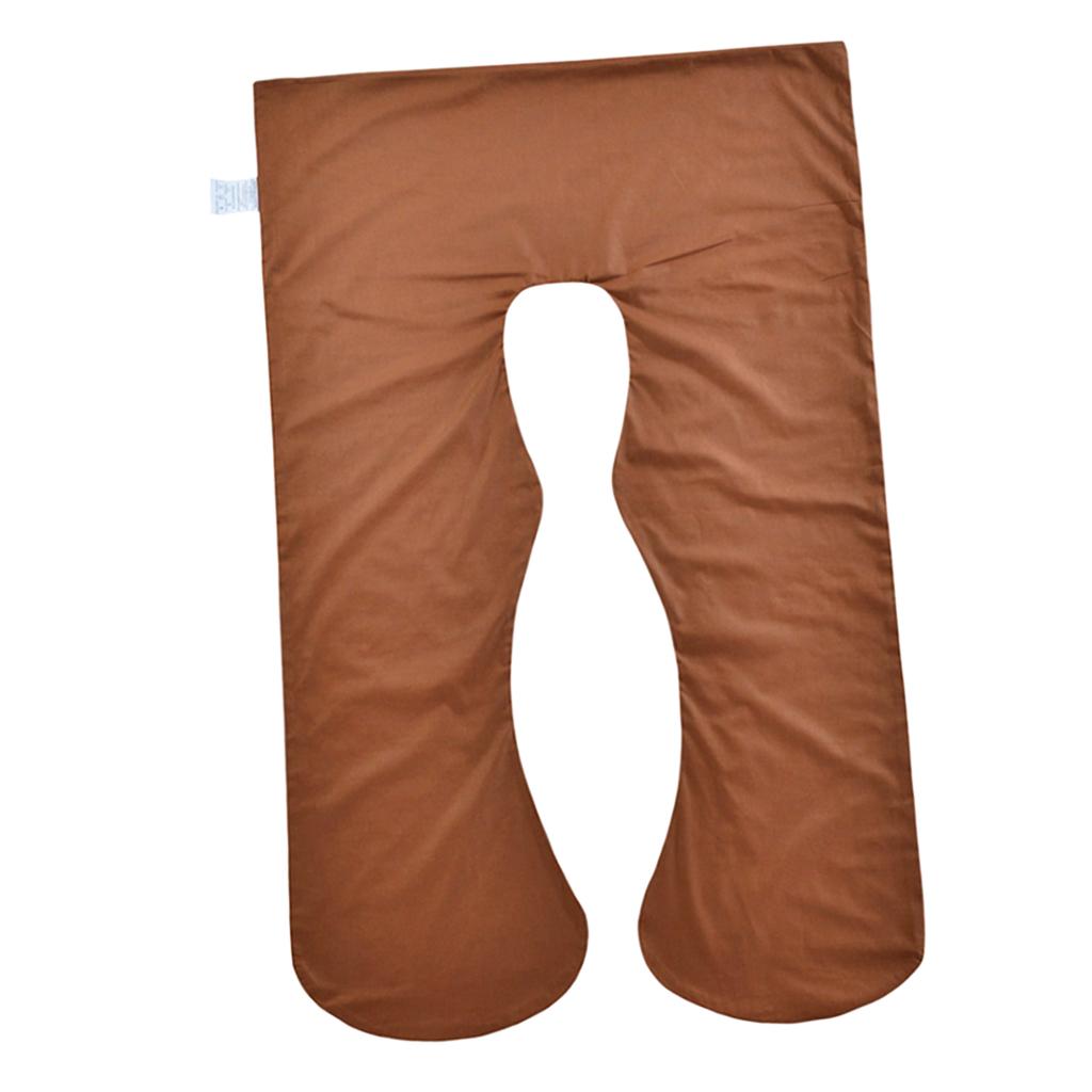 Max Body Bolster Maternity Pregnancy Support Pillow Cover  Brown 145x80x20cm