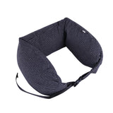 Max Cotton U Shape Travel Neck Pillows Sleeping Cushion Black Stripe