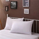 Max 1Pair 100% Cotton Soft Solid Color Single Pillow Cover Pillowcase White