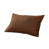 Max 1Pair 100% Cotton Soft Solid Color Single Pillow Cover Pillowcase Coffee