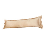 Solid Color Luxury Silk Body Full Long Pillow Case Cover Camel 48x150cm