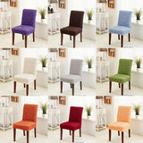 Non Slip Stretch Dining Room Chair Cover Stool Protector Orange