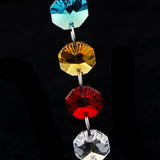 Max Crystal Hanging Suncatcher Rainbow Beads Ball Pendant Prisms Pink 20cm