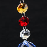 Max Crystal Hanging Suncatcher Rainbow Beads Ball Pendant Prisms Blue 20cm