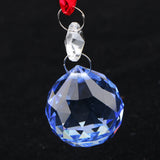 Max Crystal Hanging Suncatcher Rainbow Beads Ball Pendant Prisms Blue 20cm