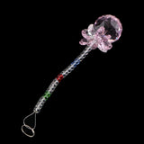 Max Crystal Hanging Suncatcher Rainbow Beads Ball Pendant Prisms Pink 21cm