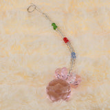 Max Crystal Hanging Suncatcher Rainbow Beads Ball Pendant Prisms Pink 21cm