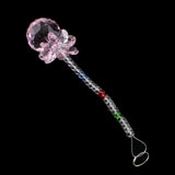 Max Crystal Hanging Suncatcher Rainbow Beads Ball Pendant Prisms Pink 21cm