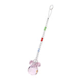 Max Crystal Hanging Suncatcher Rainbow Beads Ball Pendant Prisms Pink 21cm