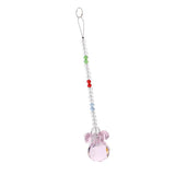 Max Crystal Hanging Suncatcher Rainbow Beads Ball Pendant Prisms Pink 21cm
