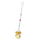 Max Crystal Hanging Suncatcher Rainbow Beads Ball Pendant Prisms Yellow 21cm