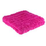 Max Fluffy Plush Soft Sofa Couch Cover Bay Window Cushion Area Rug Rose Red