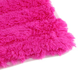 Max Fluffy Plush Soft Sofa Couch Cover Bay Window Cushion Area Rug Rose Red