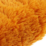 Max Fluffy Plush Soft Sofa Couch Cover Bay Window Cushion Area Rug Orange