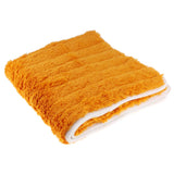 Max Fluffy Plush Soft Sofa Couch Cover Bay Window Cushion Area Rug Orange