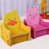 Max Non Toxic PE Foam Kids DIY Chair Pretend Play Chairs Stool Yellow