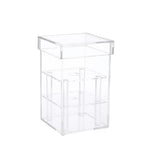 Maxbell Clear Acrylic Rose Flower Box Cut Flower Arranging Holder Gift Box 1 Hole