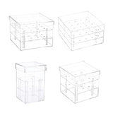 Maxbell Clear Acrylic Rose Flower Box Cut Flower Arranging Holder Gift Box 1 Hole