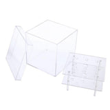 Maxbell Clear Acrylic Rose Flower Box Cut Flower Arranging Holder Gift Box 9 Holes