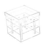 Maxbell Clear Acrylic Rose Flower Box Cut Flower Arranging Holder Gift Box 9 Holes
