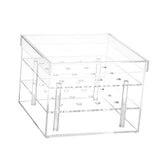 Maxbell Clear Acrylic Rose Flower Box Cut Flower Arranging Holder Gift Box 16 Holes