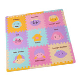 Max 9 Pieces Cartoon Puzzle Interlocking Foam Floor Tiles Kids Play Mats Family