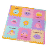 Max 9 Pieces Cartoon Puzzle Interlocking Foam Floor Tiles Kids Play Mats Family