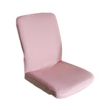 Max Solid Color Dining Chair Cover Seat & Back Protector with Zipper Pink