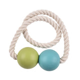 Max 1 Pair Magnetic Wooden Beads Window Curtain Tie Back Green + Blue