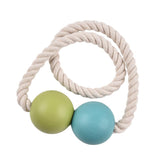 Max 1 Pair Magnetic Wooden Beads Window Curtain Tie Back Green + Blue
