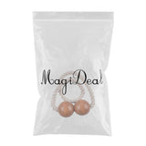 Max 1 Pair Magnetic Wooden Beads Window Curtain Tie Back Coffee