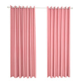 Max Blockout Curtain Eyelet Ring Room Darkening Window Drape Pink 140x245cm