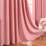 Max Blockout Curtain Eyelet Ring Room Darkening Window Drape Pink 140x245cm