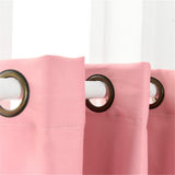 Max Blockout Curtain Eyelet Ring Room Darkening Window Drape Pink 140x245cm