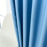 Max Blockout Curtain Eyelet Ring Room Darkening Window Drape Blue 100x130cm