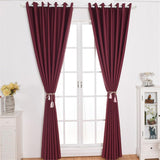 Max Blockout Curtain Eyelet Ring Room Darkening Window Drape Wine Red 140x245cm