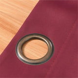 Max Blockout Curtain Eyelet Ring Room Darkening Window Drape Wine Red 140x245cm