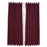 Max Blockout Curtain Eyelet Ring Room Darkening Window Drape Wine Red 140x245cm