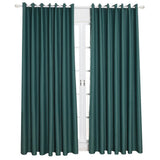 Max Blockout Curtain Eyelet Ring Room Darkening Window Drape Green 140x245cm