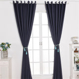 Max Blockout Curtain Eyelet Ring Room Darkening Window Drape Navy Blue 100x130cm