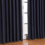 Max Blockout Curtain Eyelet Ring Room Darkening Window Drape Navy Blue 100x250cm